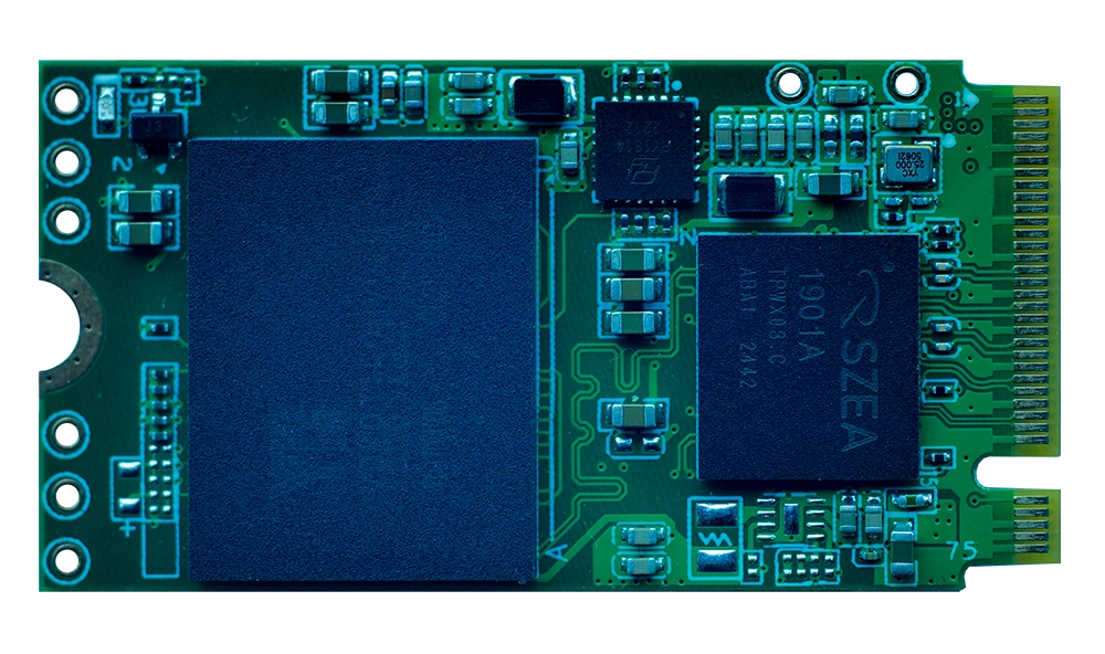 Loongtion industrial M.2 2242 NVMe SSD — compact TLC NAND design